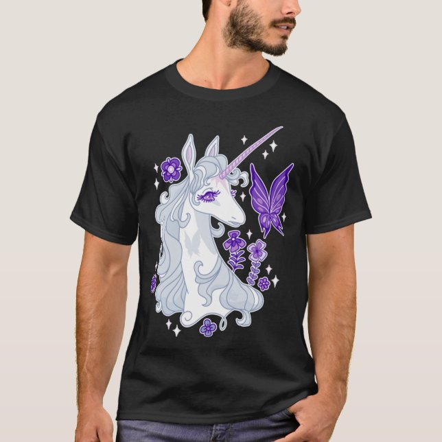 Camiseta The Last Unicorn Portrait Butterfly Whispers (Anverso)