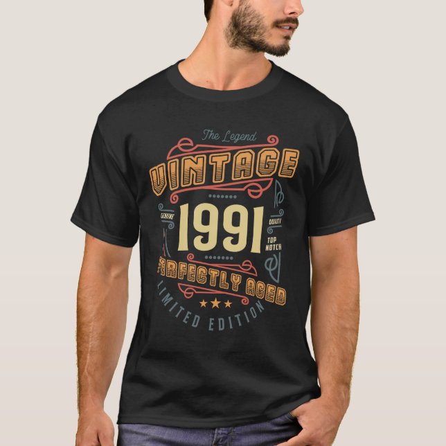 Camiseta The Legend 1991 Limited Edition | Regalo de cumple (Anverso)
