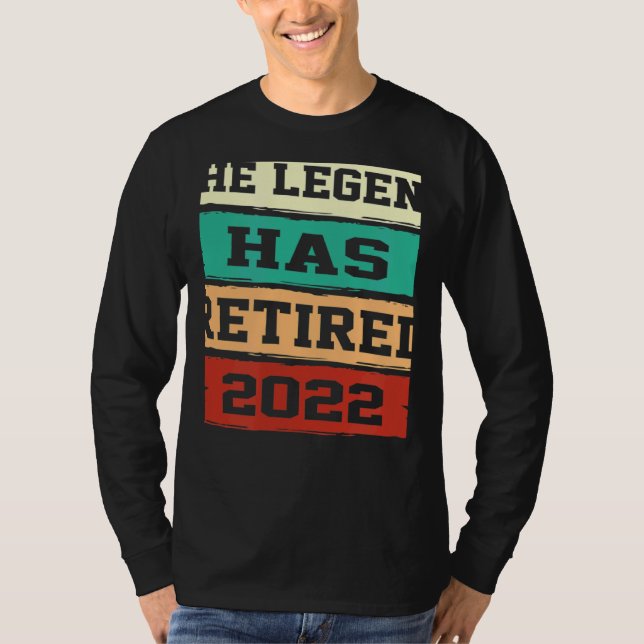 Camiseta The Legend Has Retired  Retirement (Anverso)