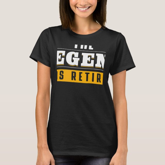 Camiseta The Legend Has Retired Retirement Grand Father (Anverso)