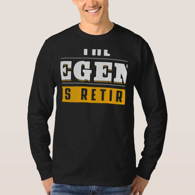 Camiseta The Legend Has Retired Retirement Grand Father (Anverso)