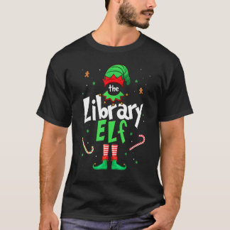 Camiseta The Library Elf Xmas Matching Christmas For Family