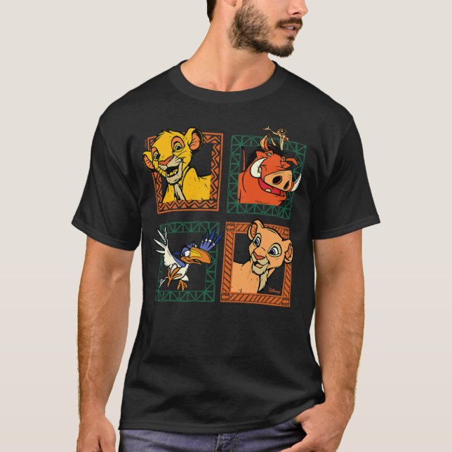 Camiseta The Lion King - Simba Nala Timon Pumbaa Zazu Chara (Anverso)