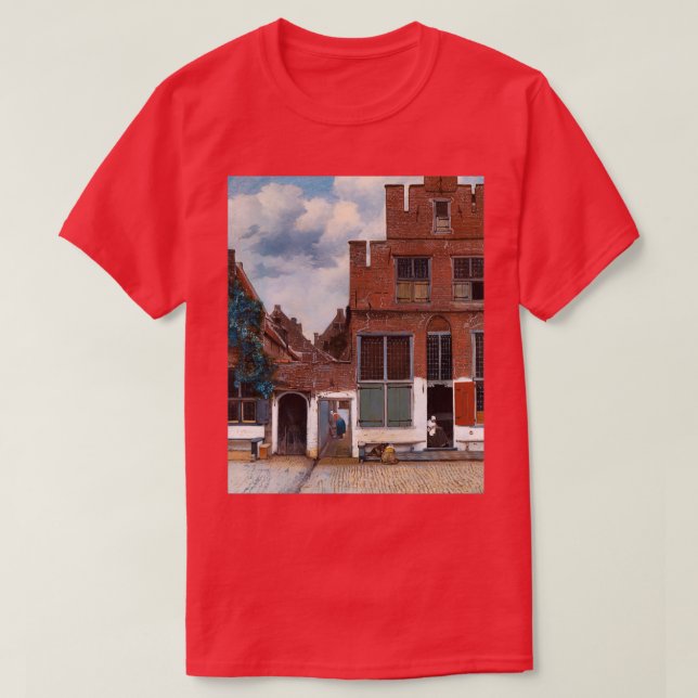 Camiseta The Little Street Johannes Vermeer (Diseño del anverso)