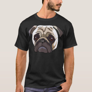 Camiseta The Lonely Pug Dog hace un excelente amante de los
