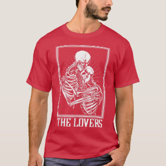 Camiseta The Lovers Skeleton Tarot Card Gothic Witch Occult