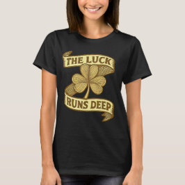 Camiseta The Luck Runs Deep – Vintage St. Patrick’s Day 
