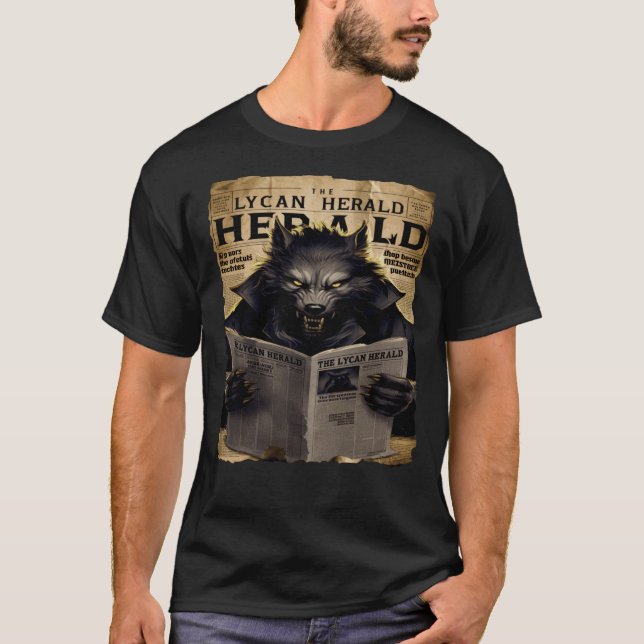 Camiseta The Lycan Herald News Paper Edition (Anverso)