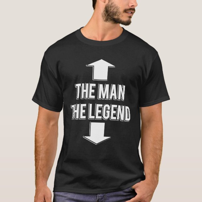 Camiseta The Man Arrrow Face The Legend Arrow Crotch (Anverso)