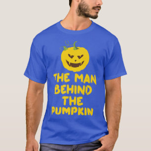 Camiseta The Man Behind The Pumpkin Halloween Pregnancy Pre