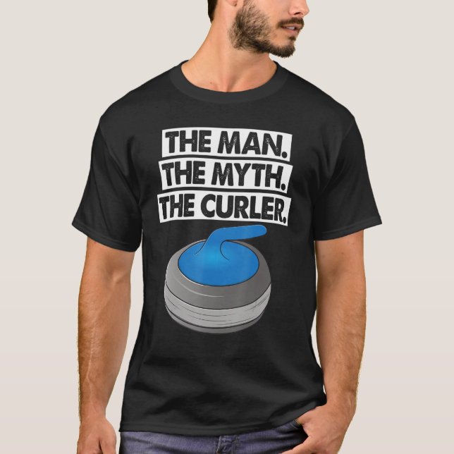 Camiseta The Man Myth Curler Curling Men World's Greatest C (Anverso)