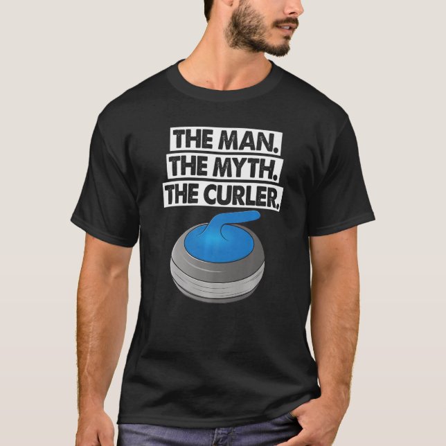 Camiseta The Man Myth Curler Curling Men World's Greatest C (Anverso)