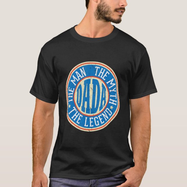 Camiseta The Man The Myth Dada The Legend Father Daddy Son  (Anverso)