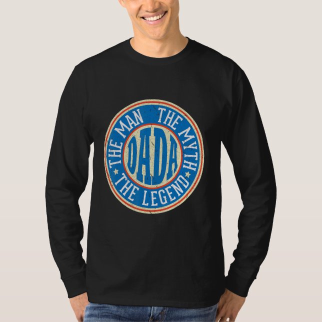 Camiseta The Man The Myth Dada The Legend Father Daddy Son  (Anverso)