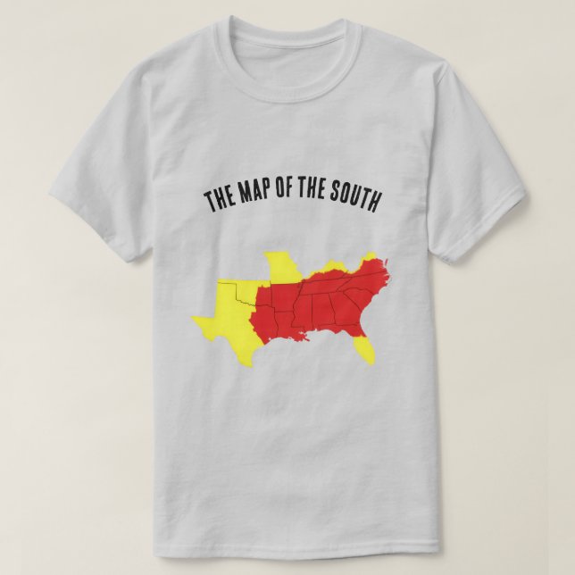 Camiseta The Map of the South (Diseño del anverso)