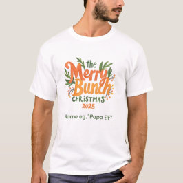 Camiseta The Merry Bunch – Retro Family Christmas Shirt