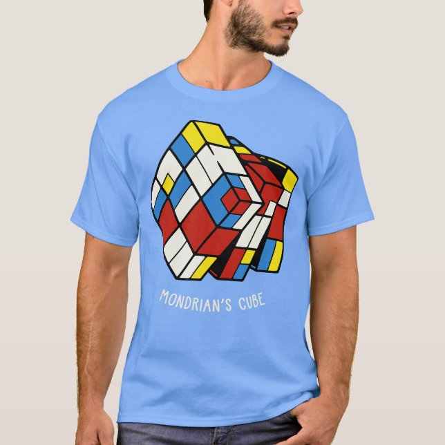 Camiseta The MondrianCube by Tobe Fonseca (Anverso)
