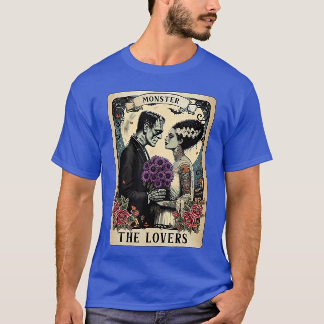 Camiseta The Monster Frankenstein and Bridehe Loversarot Ca (Anverso)