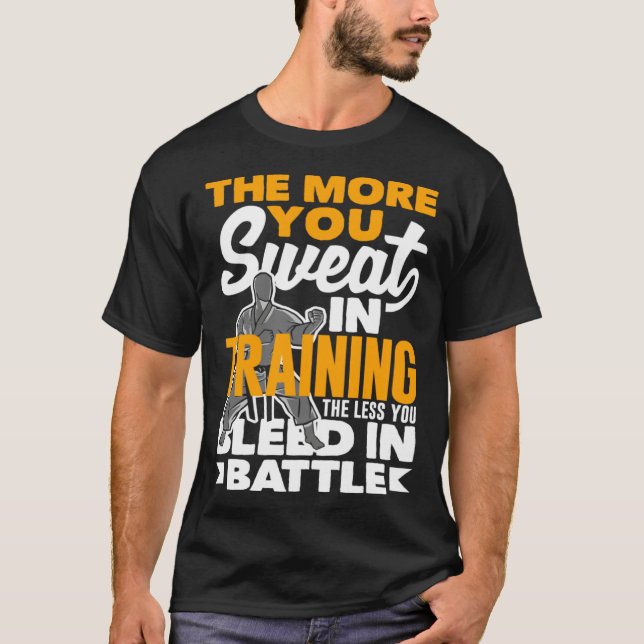 Camiseta The More You Sweat In Training Aikido Karate Jiu J (Anverso)