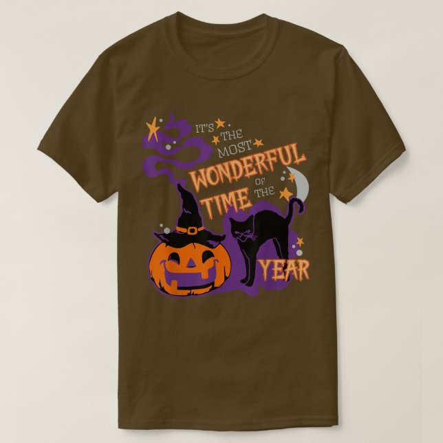 Camiseta The Most Wonderful Time Of The Year Black Cat Hall (Diseño del anverso)