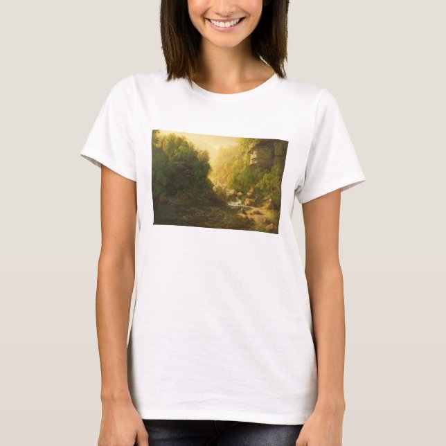 Camiseta The Mountain Torrent, c.1820-30 (aceite sobre lien (Anverso)