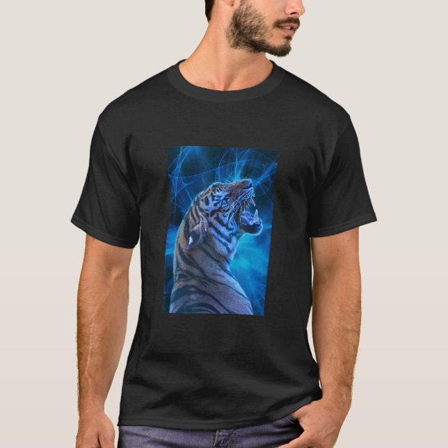 Camiseta The Mountain White Tigers of Bengal Illustration G (Anverso)