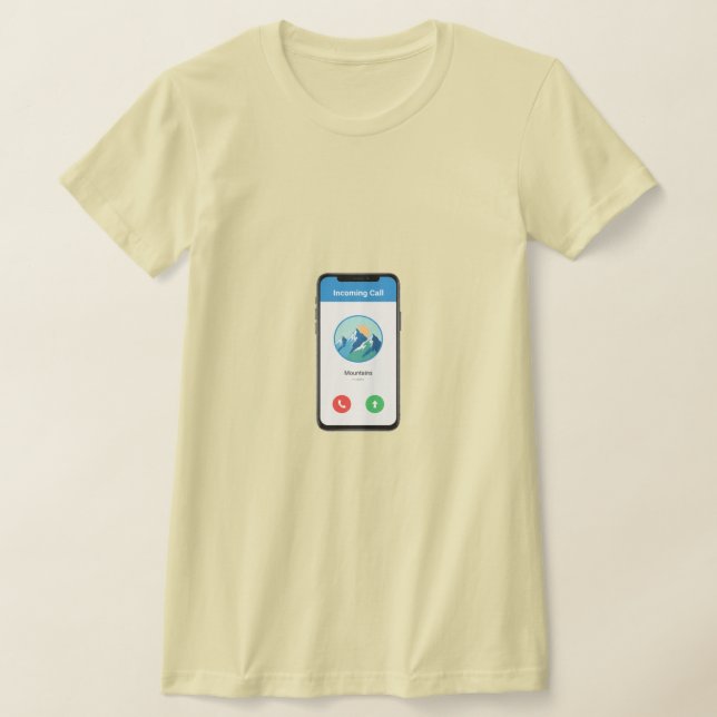 Camiseta The Mountains are calling (Distribución)