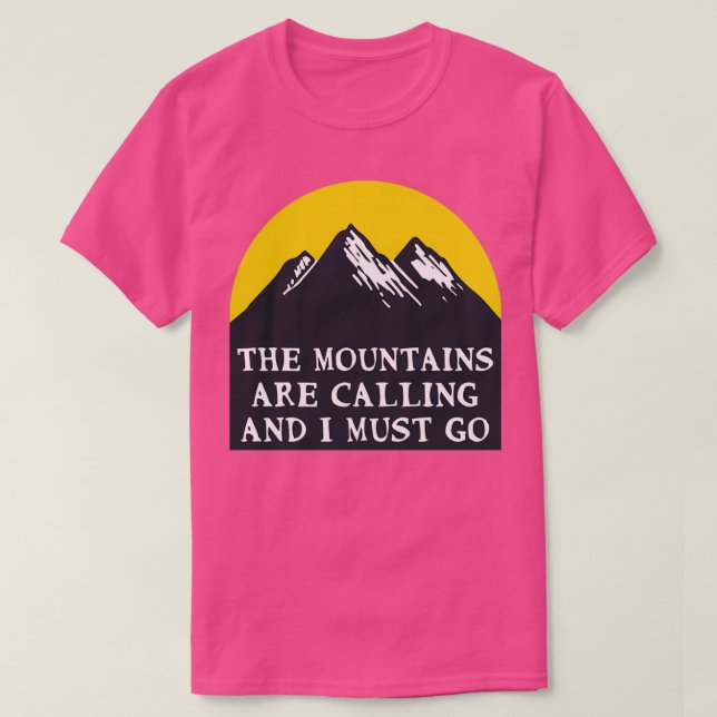 Camiseta The Mountains Are Calling 2 (Diseño del anverso)