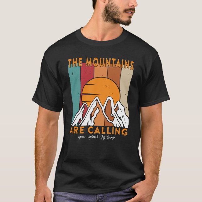 Camiseta The Mountains are Calling Space Splash Big Thunder (Anverso)