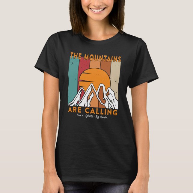 Camiseta The Mountains are Calling Space Splash Big Thunder (Anverso)