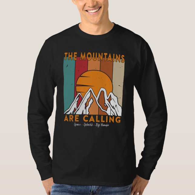 Camiseta The Mountains are Calling Space Splash Big Thunder (Anverso)