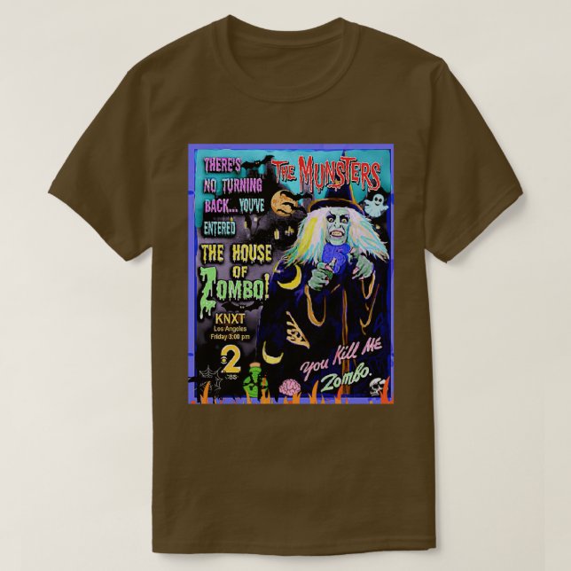 CAMISETA THE MUNSTERS ZOMBO  (Diseño del anverso)