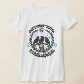 Camiseta The Murder's Calling: Mystical Crow & Skull Graphi