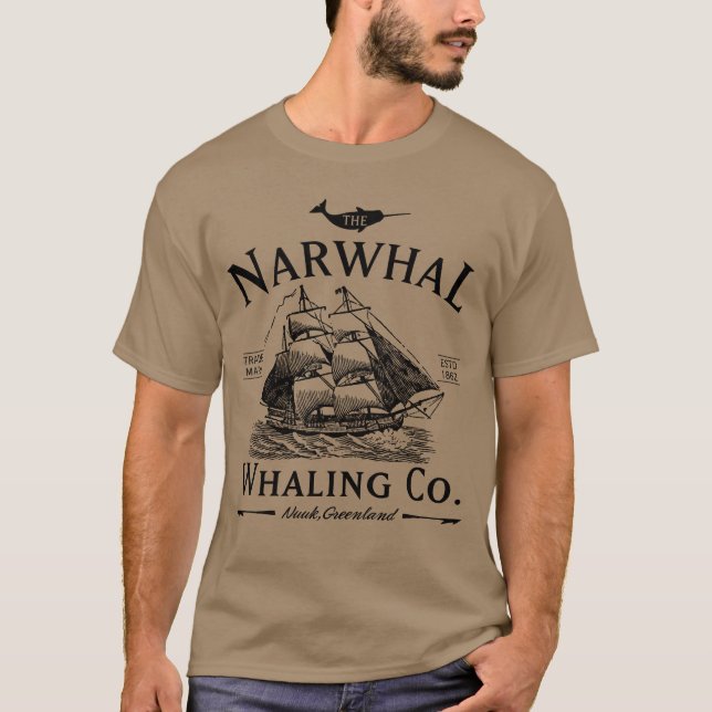 Camiseta The Narwhal Whaling Company friends (Anverso)
