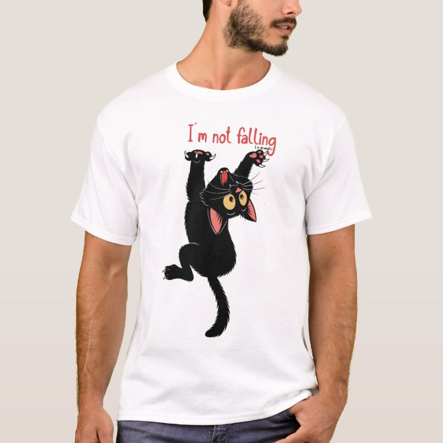 Camiseta The naughty cat , feeling love with cat (Anverso)