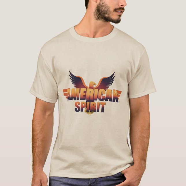 Camiseta "‘THE NEW AMERICAN SPIRIT’ — bold lettering  (Anverso)