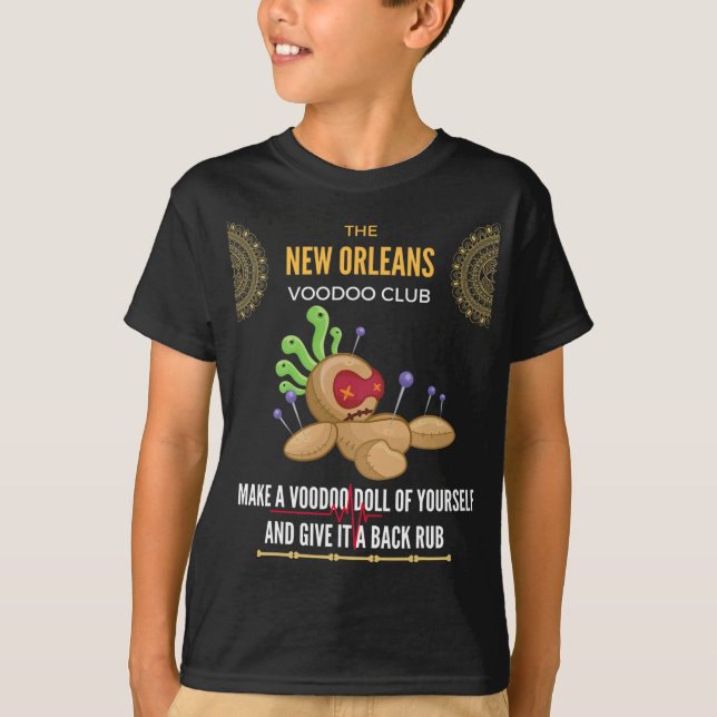 Camiseta The New Orleans Voodoo Club - Crazy, Insane  (Anverso)
