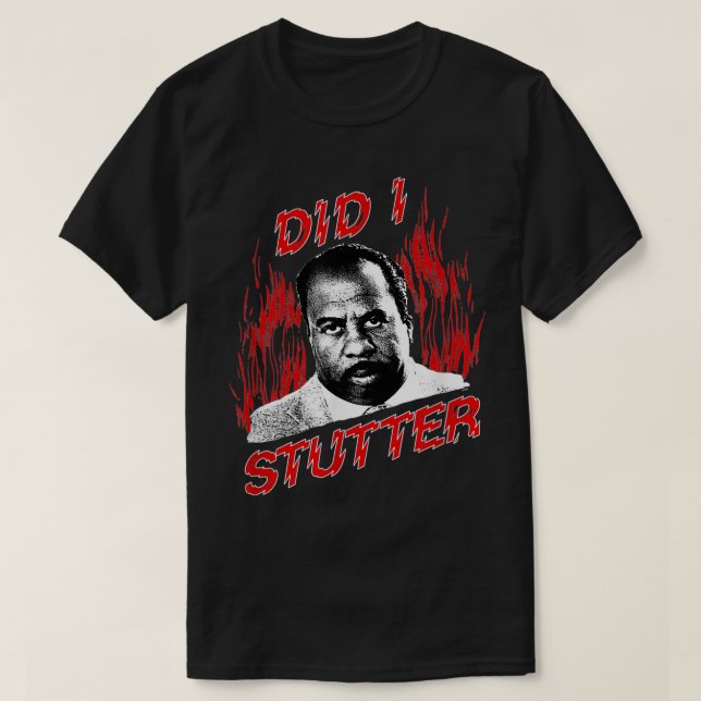 Camiseta The Office Did I Stutter Flames  (Diseño del anverso)