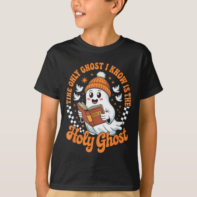 Camiseta The Only Ghost I Know Is The Holy Christian Hallow (Anverso)