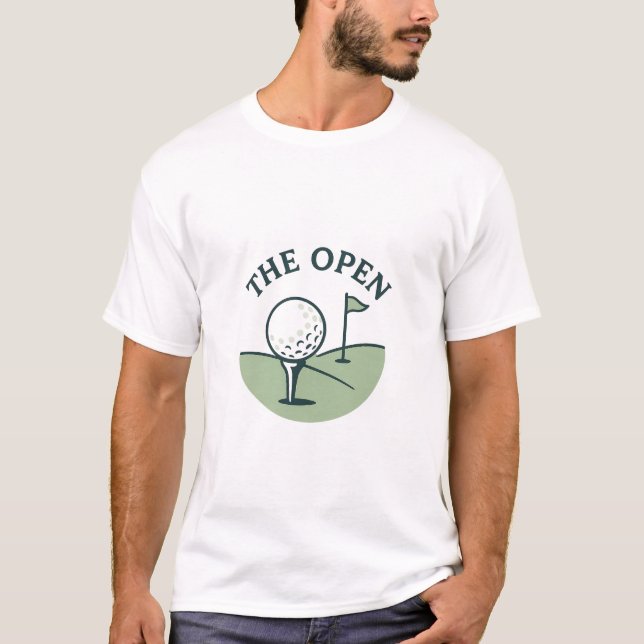Camiseta The Open: diseño de golf minimalista (Anverso)