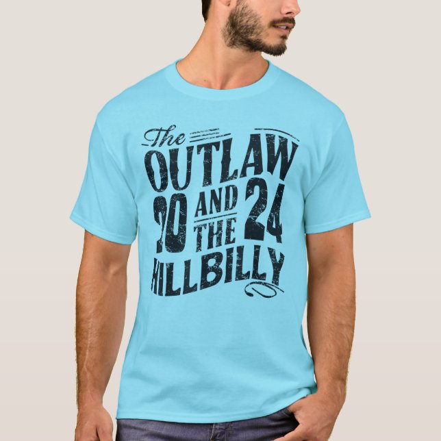Camiseta The Outlaw y The Hillbilly Trump Vance 2024 (Anverso)