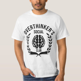 Camiseta The Overthinker's Social Club T-shirt Design