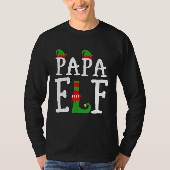 Camiseta The Papa Elf Matching Group Xmas Family Christmas (Anverso)