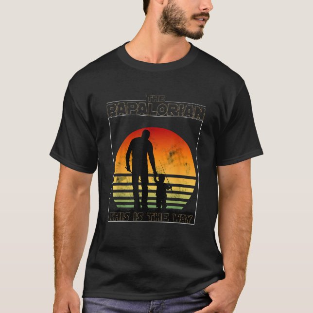 Camiseta The Papalorian Fathers Day Dad And Son Fishing Fun (Anverso)