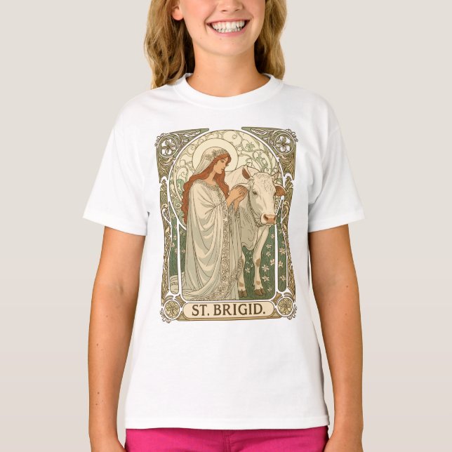 Camiseta The Patroness Saint Of Dairy Workers St Brigid (Anverso)