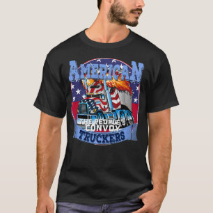 Camiseta The People's Convoy 2022 USA Truck Driver Freedom