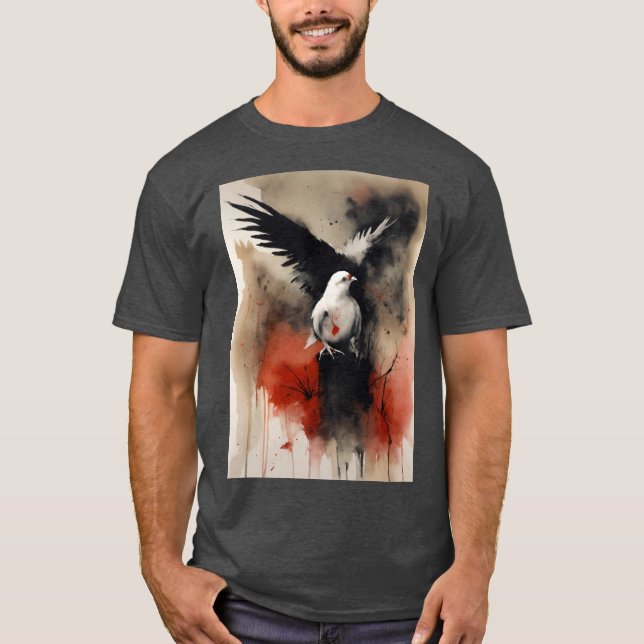 Camiseta "The Pigeon Post: Despachos de plumas" (Anverso)