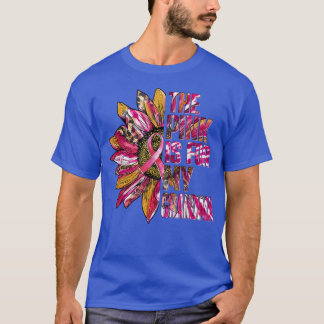 Camiseta The Pink Is For My Grandma Sunflower Breast Cancer