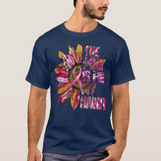Camiseta The Pink Is For My Nanny Sunflower Breast Cancer A