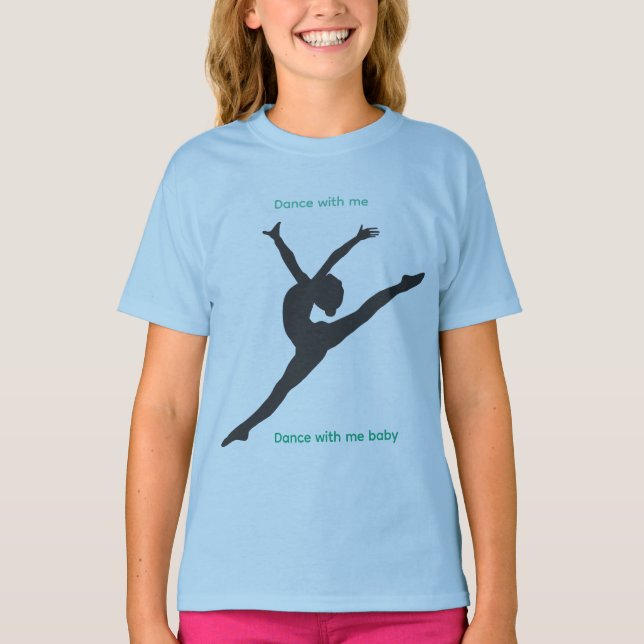 Camiseta The Playground T-Shirt with dancer in blue (Anverso)